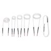 6 Pcs Induction Heater Coil Kit 2.5mm Brass Core 20 30 40 50mm Free Forming Flat Type Induction Heater Wires