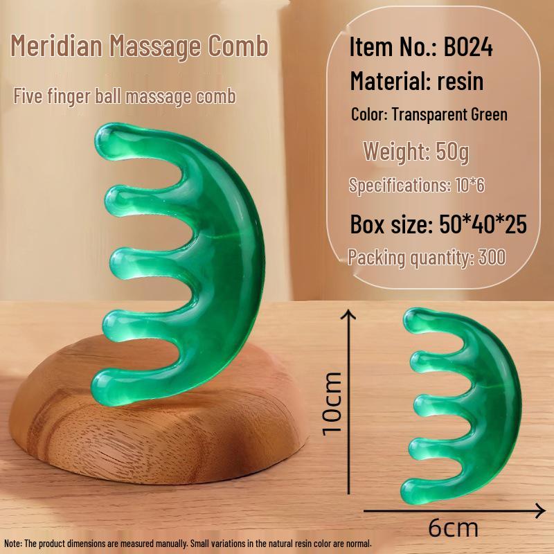Sandalwood Air Cushion Massage Comb for Home Use - Fluffy Top, Large Board Design