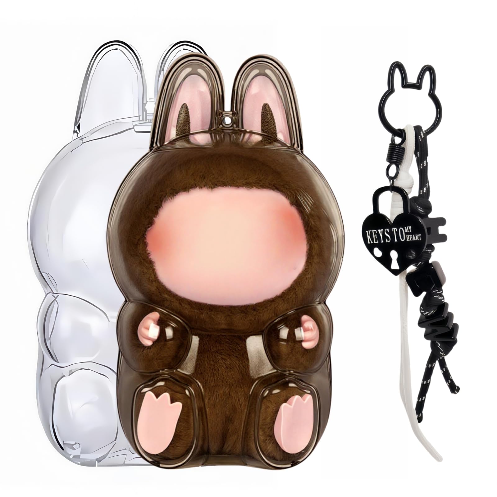 

Доступный в различных этот чехол совместим с LABUBU имеет прозрачный является и и является легким и Включает в себя сумку для хранения и ремешок цвета,