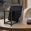Modern Black Metal Frame Vinyls Record Shelf For Showcases and Organizing Favorite Albums