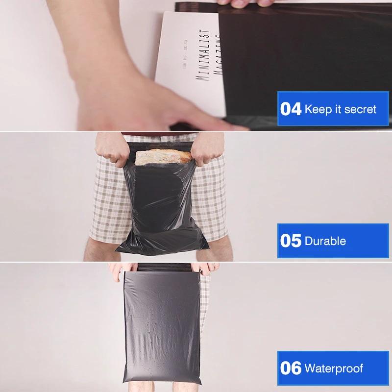 100 Stück Kurierbeutel Expressumschlag Aufbewahrungsbeutel Posttaschen Versandtaschen Selbstklebend Versiegelung Kunststoffverpackungsbeutel