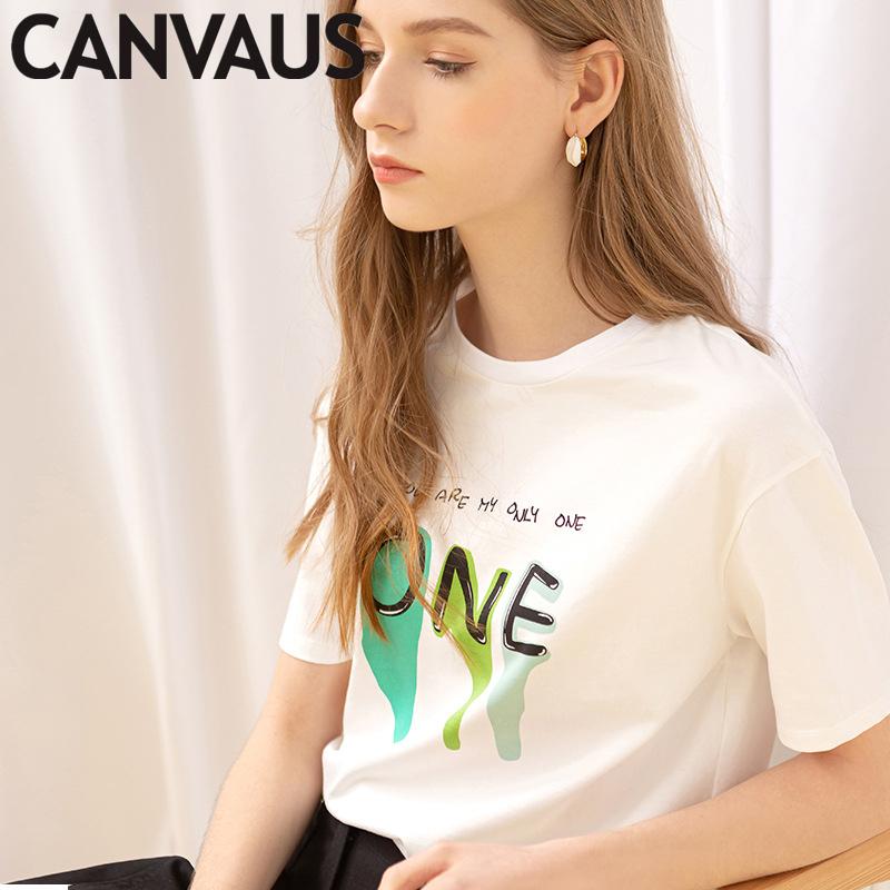 European And American Summer Women'S Loose Bf Letter Pattern Ins Neutral Wind Wear Short-Sleeved T-Shirt Straight Trendy Women