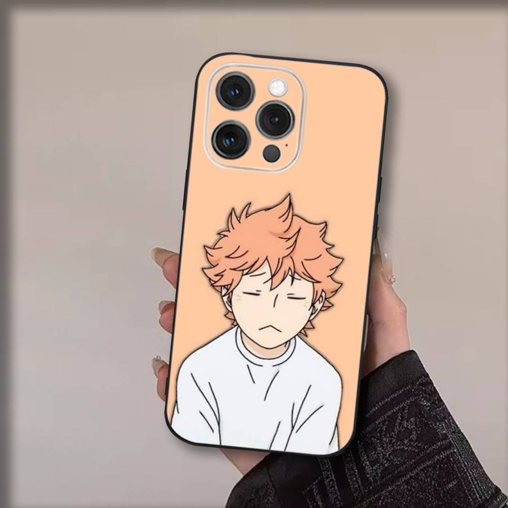 

Anime S-Shoyos Hinatas Phone Case For iPhone 17,16,15,14,13,12,11,Pro,Max,Plus,Air,X,XS,XR,SE,8,7,Mini,Soft Black Funda iPhone14ProMax
