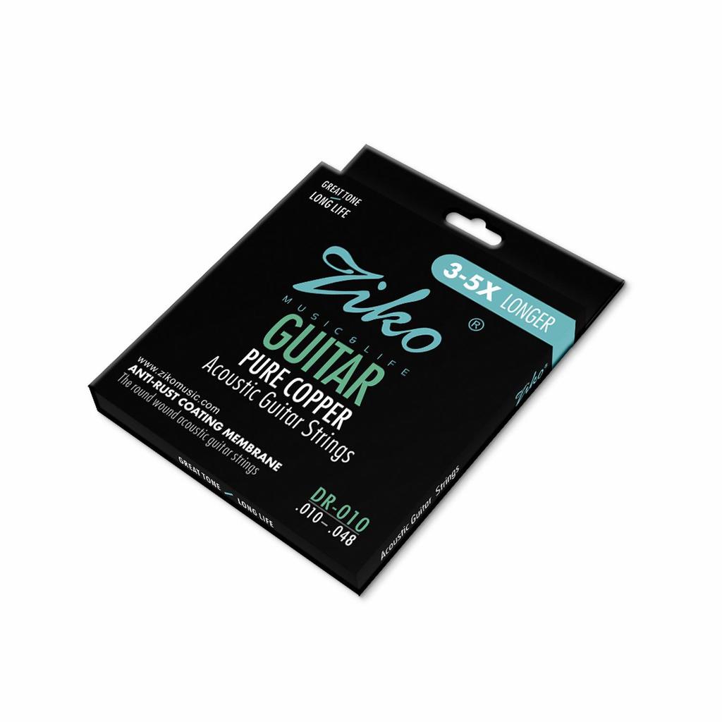 Lio ZIKO Anti-Rust Red Copper Guitar Strings DR010-012 (1-6)