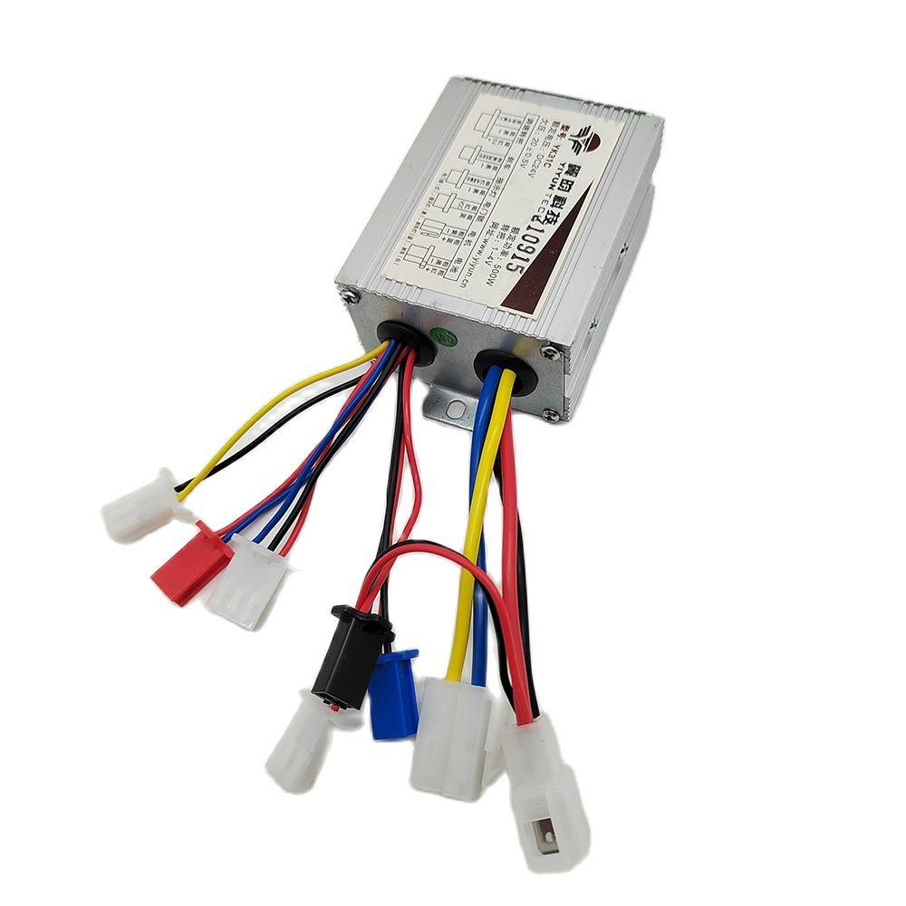 Electric Bike Bicycle Scooter Accessories Motor Brushed Controller & Throttle Twist Grip 24V 36V 48V 250W 350W 500W