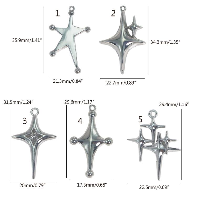 DIY Earrings Awn Star Pendant Jewelry Making Findings DIY Necklace Star Bead