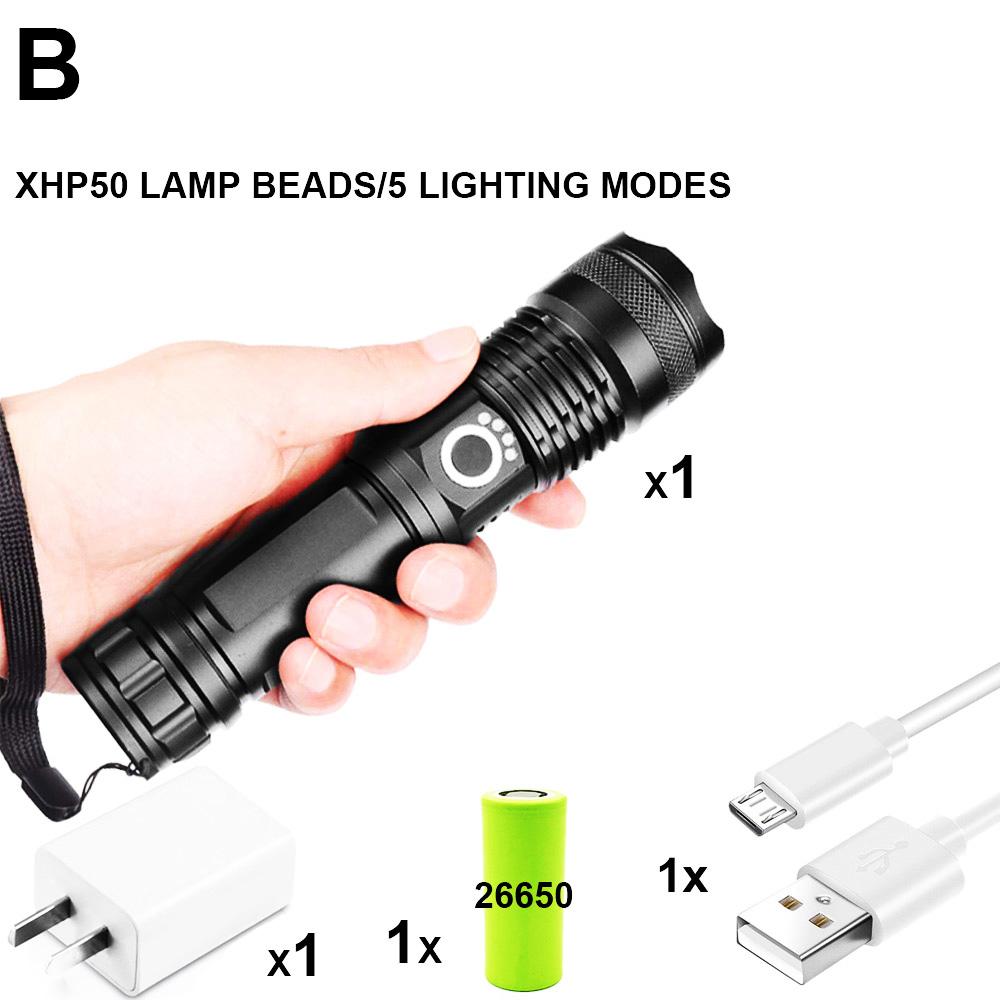 ZK20 XHP90/XPH70/XPH50 LED Flashlight Torch USB Rechargeable Power Display 26650 18650 battery Handheld Light Lantern