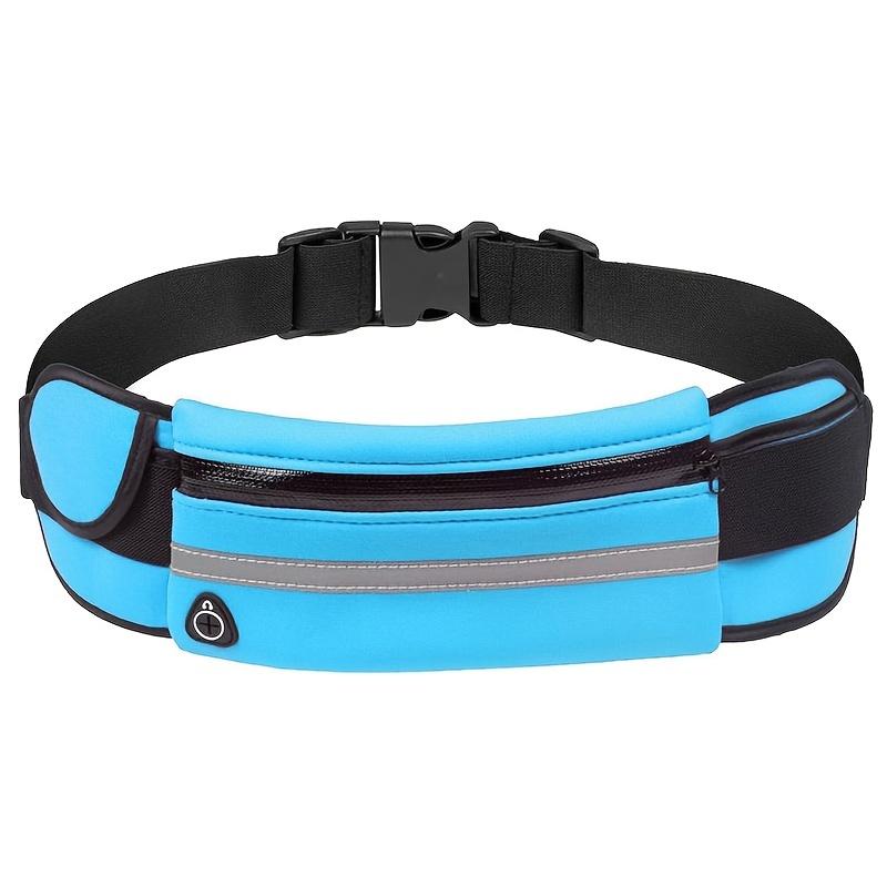 Cinturón para Correr Riñonera, Riñonera Reflectante con Portabotellas, Senderismo Fitness Bolsa para Teléfono Riñonera