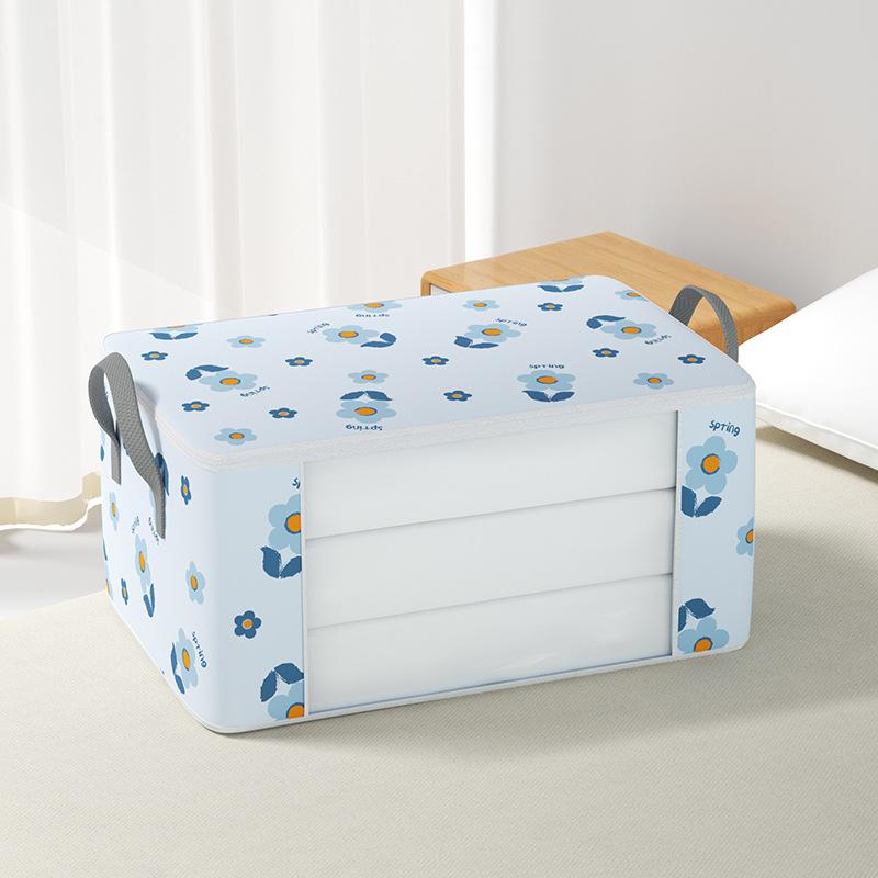 Большая вместимость для организации одежды сумки для хранения нетканый материал гардероб одеяло постельное белье влагостойкий пыленепроницаемый контейнер M 55x35x25CM 2209₽