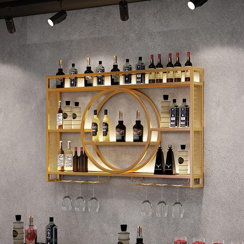 Nordic Metal Wall-Mounted Wine Rack & Glass Holder