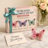 3D Beaded Butterfly Craft Kit, Tiny Beaded Animal DIY Handmade Art Set with Instruction, Cute 4-Pack Butterflies Beadwork Kit