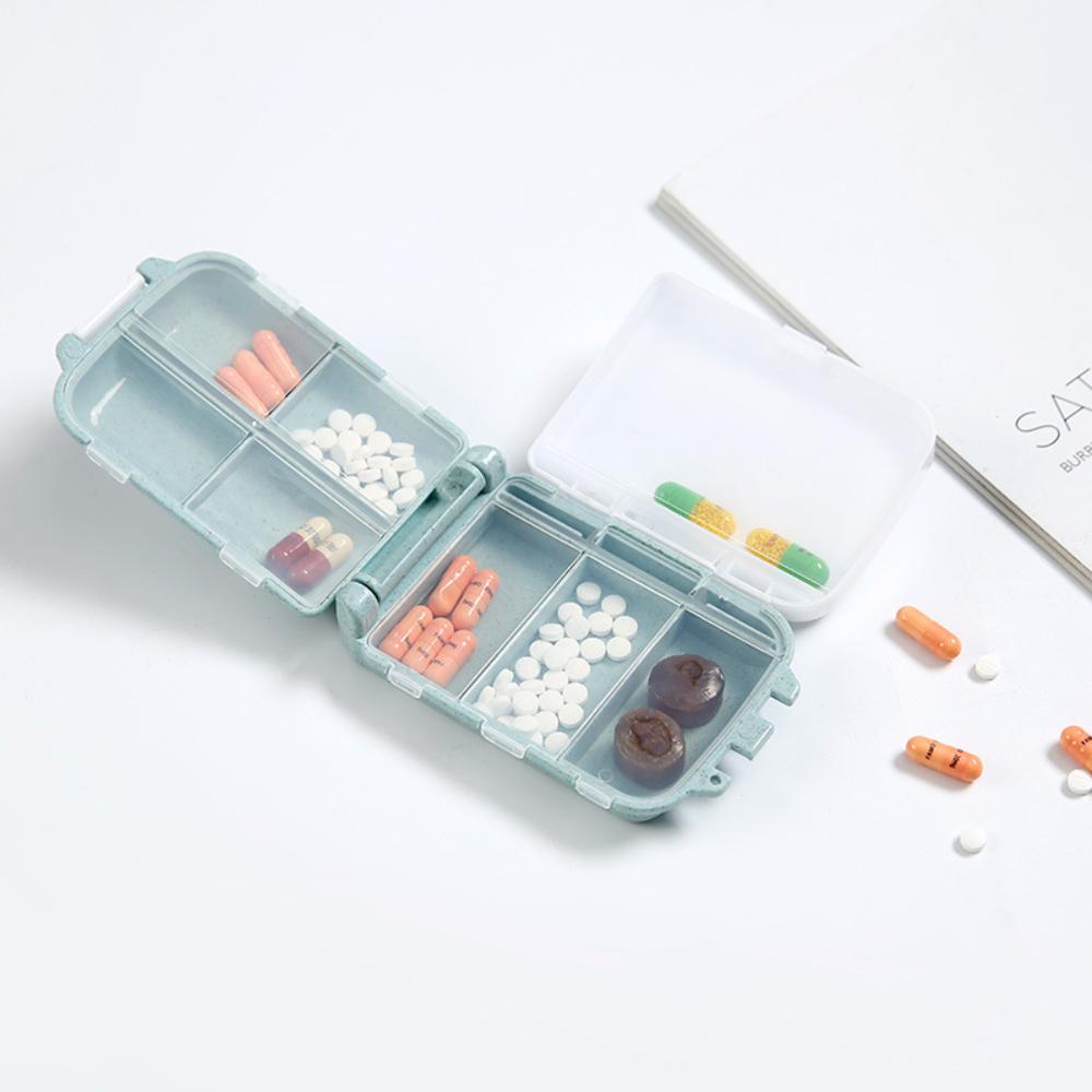 New Hot Weekly Mini 8 Grids Travel Portable Vitamin Pill Box Cases Container Organizer Storage Tablet Medicine Pills Fish Oils