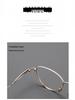 Women's Fashionable Pure Titanium Myopia Eyeglass Frames with Thin Metal Rim, Suitable for Prescription Reading Glasses.