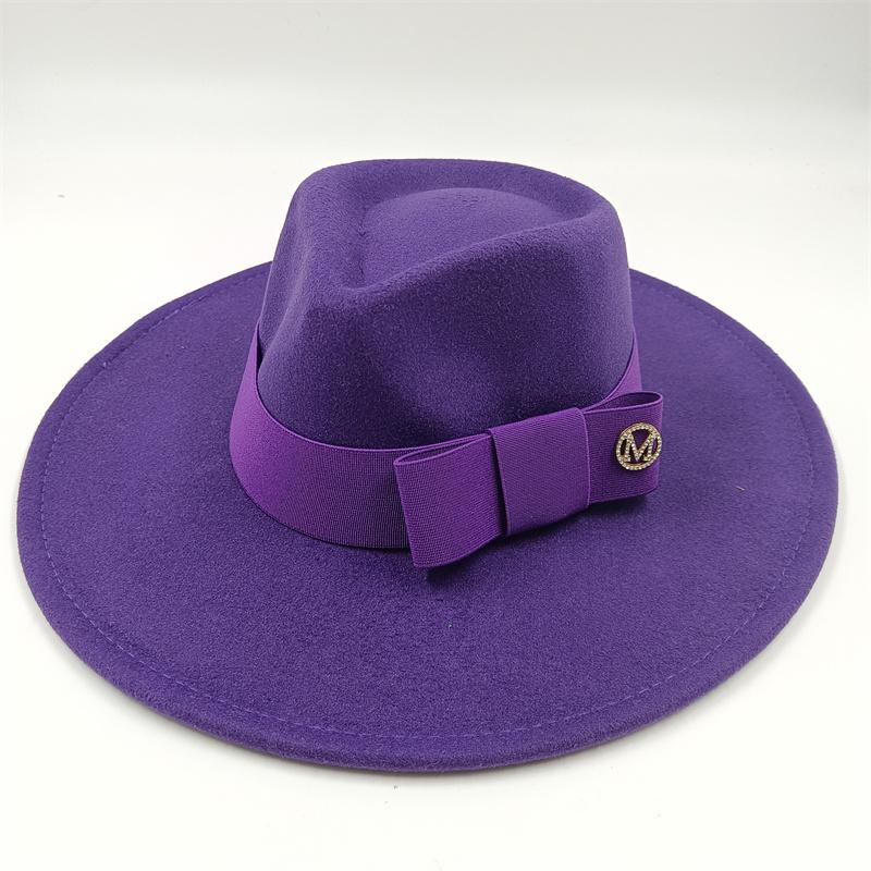 Fedora Fiocco Nuovo Blu Lago Cappello Nuovo Monocromatico Moda Primavera Unisex Cappello Jazz Cappello Fedora Gorras
