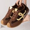 Dexun Shoes Women's 2025 New Autumn Thick-soled Sneakers Breathable Mesh Soft-soled Sports Shoes