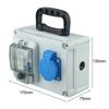 Wall Mounted Construction Power Distributor 10A 250V 2P with Switch and Waterproof Connector Suitable for Circuit Protection