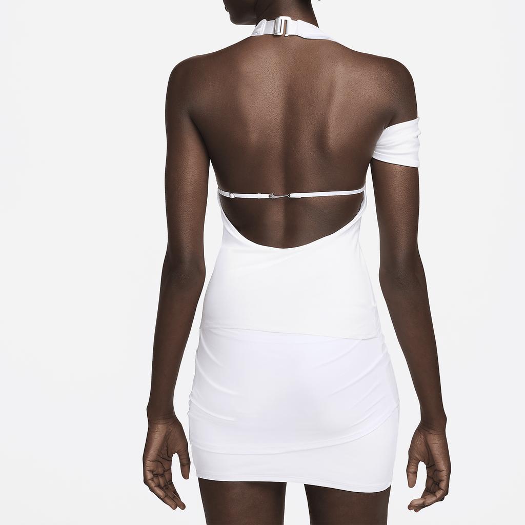 Nike X Jacquemus Co-Branded SS24 Solid Color Stretch Layered Camisole Dress Women Dress White FJ3141-100