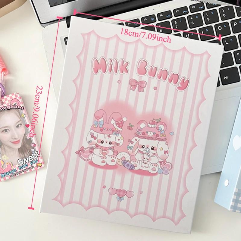 Kawaii Bunny Rabbit Photo Album A5 Photo Card Binder Cute Collection Book 3 Inch Kpop Idol Card 160 Pockets New 2025 Wholesales