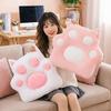 Cute Cat Paw Seat Cushion & Plush Toy for Office or Living Room - Ideal Birthday Gift