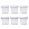 6PCS Filament Storage Boxes with 24 Labels 1 Marker 3D Printing Filament Spool Container for Home Use Water and Dust