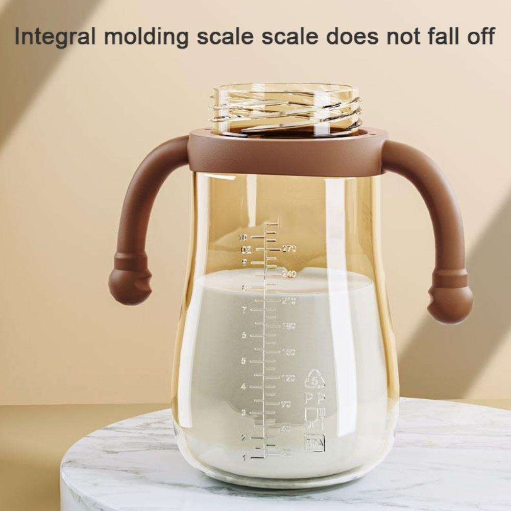 180/240/300ml Wide Mouth Infant PP Bottles Newborn Feeding Bottles with Handle Feeding Milk Bottles