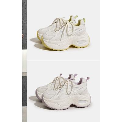 New Height-increasing Dad Shoes for Women's Outdoor Casual and Versatile Thick-soled Sports Shoes