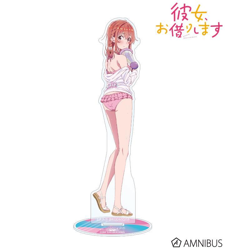 

[Б/У] Оригинальная иллюстрация Сакурадзава Суми Пляжное свидание вер.. Большая акриловая подставка