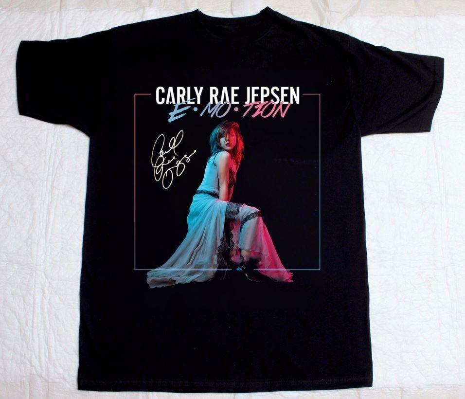Signature Carly Rae Jepsen Singer Black Cotton t-shirt Unisex all size HT078