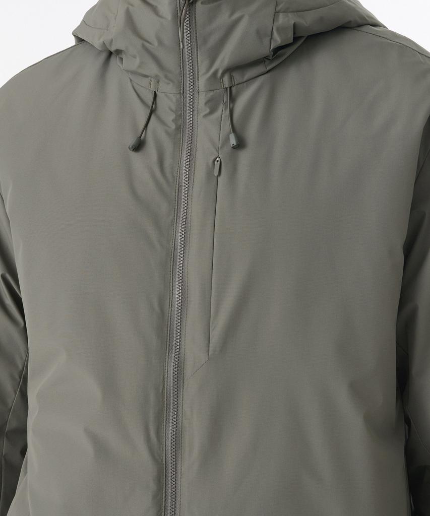 Musinsa Standard Hooded All-Round Padded Jacket [Khaki Gray]