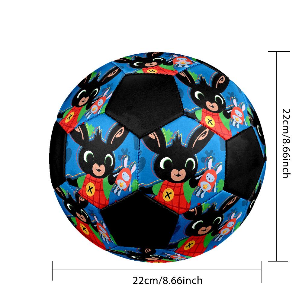 Bing Soccer Ball Colorful All Ages Machine Stitched PVC Competition Ready Durable High-Bounce.SIZE5