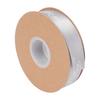 2.5cm Satin Ribbon Roll 45yd Printing Just for You Polyester for DIY Wedding Decoration Birthday Cake PackingSilver Gray
