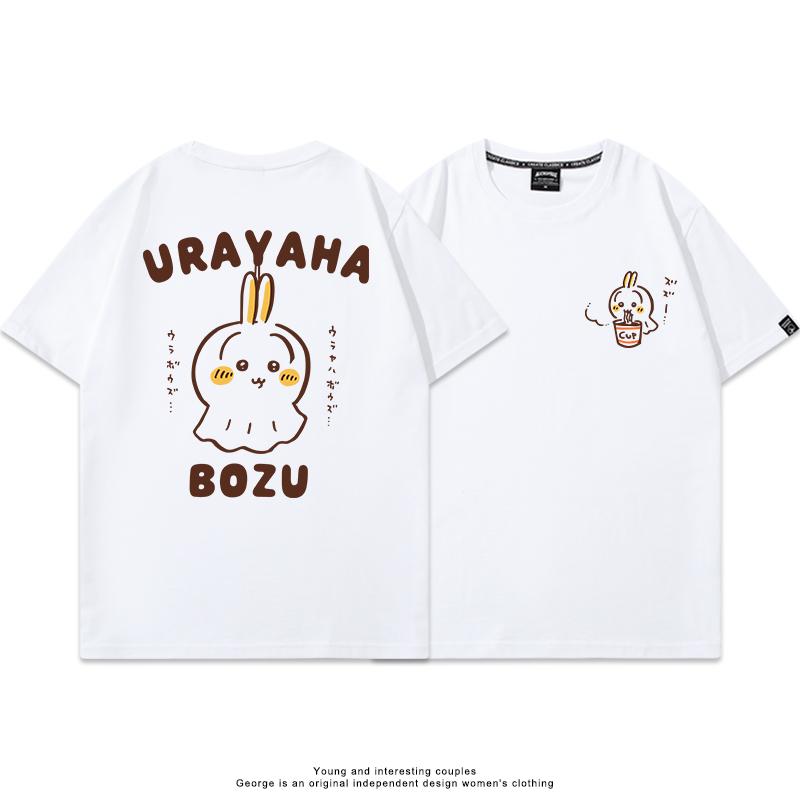 MINISO Hachiware Usagi Japan Cute Cartoon Y2K Womens and mens TShirt Hippie ShortSleeve tshirt Summer ONeck Oversize Clothes