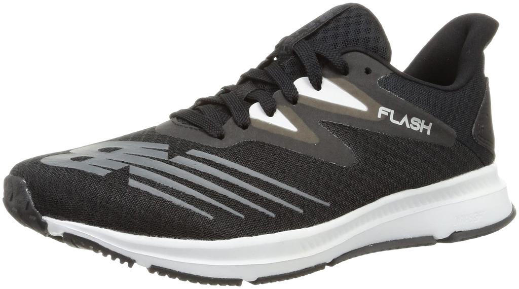 New Balance W FLASH Running Size BW6 Size cm Women's (WFLSH) Shoes, (Black/White), 23.0 (B)