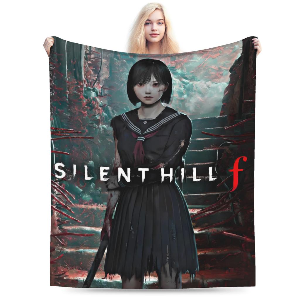 Silent Hill F deka Hororová hra Cestování Kancelář Flanelové povlečení Přehozy do obývacího pokoje Teplý měkký kvalitní přehoz Nápad na dárek