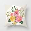 Abstract Floral Pattern Pillowcase Vintage Watercolor Floral Bird Cushion Cover Home Sofa Car Office Party Decor Accessories