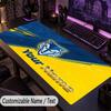 Large Mouse PadWarrington Wolves Custom Name Text Personalized Desk Mat Non Slip Gaming Pad