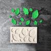 Cake Mold Leaf Shape Heatproof Silicone White DIY Baking Mold for Pastry