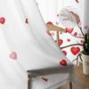Valentine'S Day Love Modern Tulle Curtains For Living Room Bedroom Home Kitchen Window Sheer Curtains