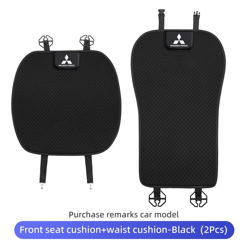 Car Logo Seat Cover Ice Silk Protector Mat Pad Comfortable Auto Accessories For Mitsubishi Lancer ASX Pajero Mirage Attrage