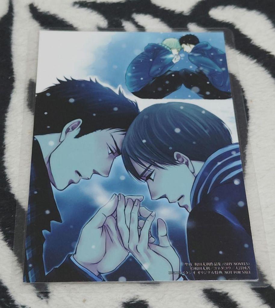 [USED] Christmas Eve Yuri Enokida Works Collection Comicomi Studio Bonus Illustration Card Yoneda Kou Laminated