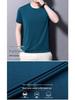 Men's Quick-Dry Modal Short Sleeve T-shirt - Lightweight, Solid Color, Round Neck Casual Summer Wear