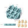 6-Hole Ice Cream Mold Multicolor Silicone Popsicle Molds Fruit Animal Sea Animal Homemade Dessert Ice Pop Cube Maker