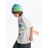 and Quick-Drying] Mqd Kidsren's Clothing Kidsren's Round-Neck T-Shirt Summer New Style Boys' Short-Sleeved Lettered Bottoming Shirt