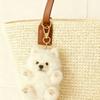 Cute Smiling Samoyed Pet-shaped Plush Keychain Can Be Hung on Bags and Keys, a Little Gift for Valentine's Day and Birthdays Gift