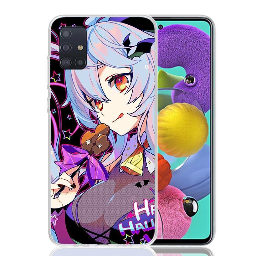 Genshin Impact Ganyu Phone Case for Samsung Galaxy A52 A51 A50S A12 A22 A32 A72 A10S A30S A31 A71 Note 20 Ultra 10 Plus S10 Gala