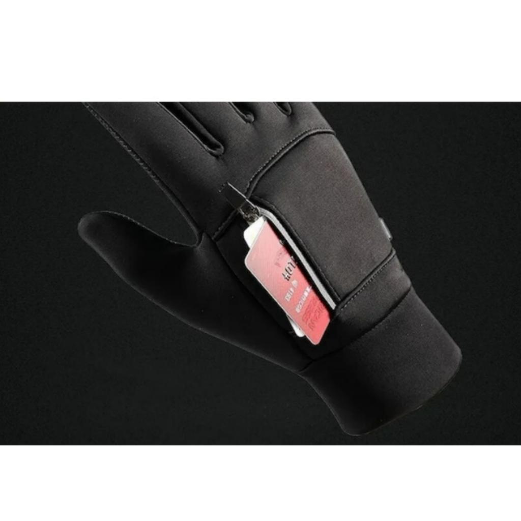 Winter velvet windproof and waterproof motorcycle/bicycle touch screen warm gloves