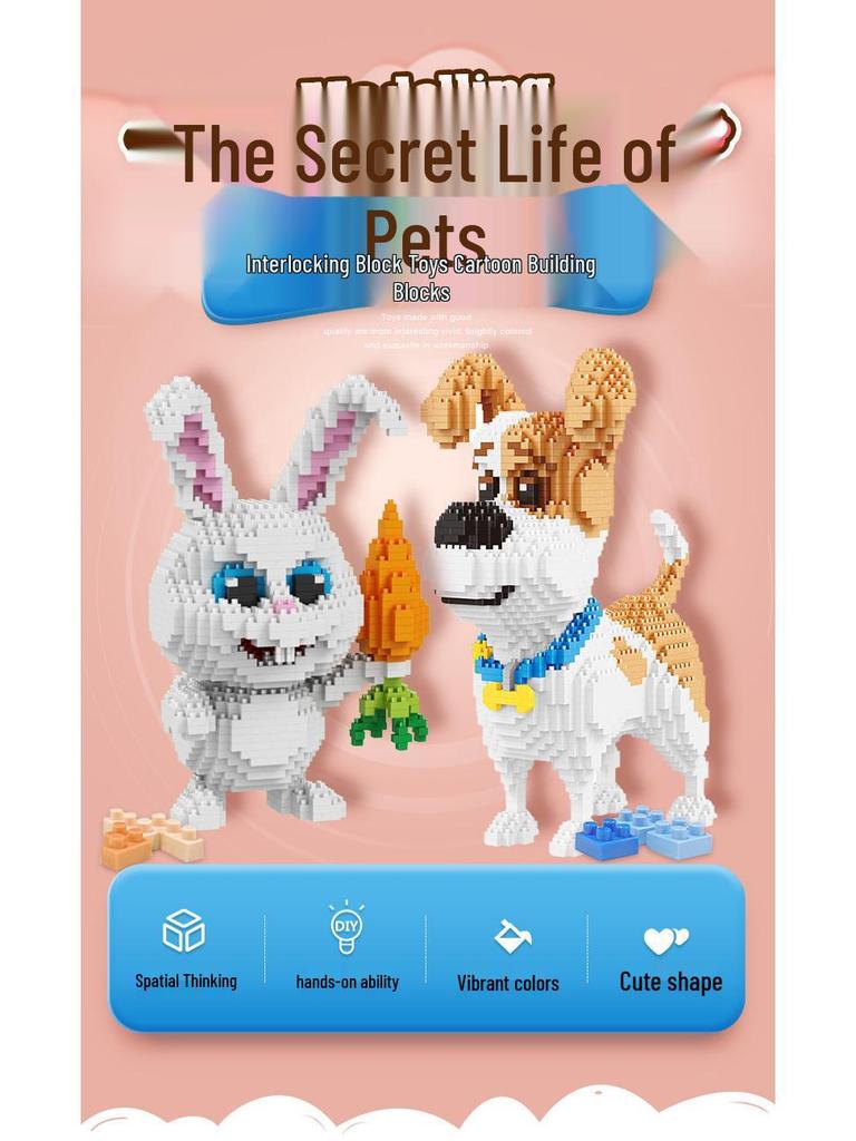 BeleDi Micro Building Blocks: Educational Pet Model Toy for Kids