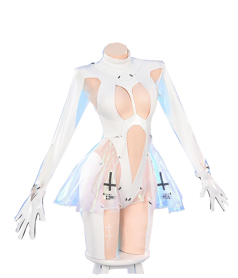 

Pupubanbanya Lavender Cinderella Cosplay Costume, Christmas Halloween Costume, Transparent Combat Suit, Sizes S and M