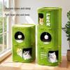 Durable Multi-Layer Cat Tree with Cozy Felt Bed and Hole Design for Year-Round Comfort