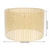 Hollow Out Metal Lampshade Cylinder Light Cover for Hanging Lamp Modern Style Decorative Lamp Shade for Living Room Bedroom
